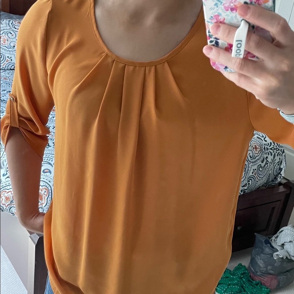 Medium Burnt Yellow Francesca’s blouse